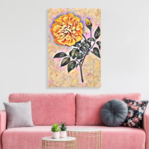 Rose Blume Leinwanddruck