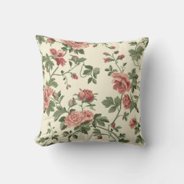 Rose Blume Muster Kissen