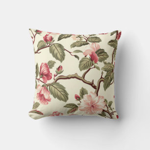 Rose Blume Muster Kissen