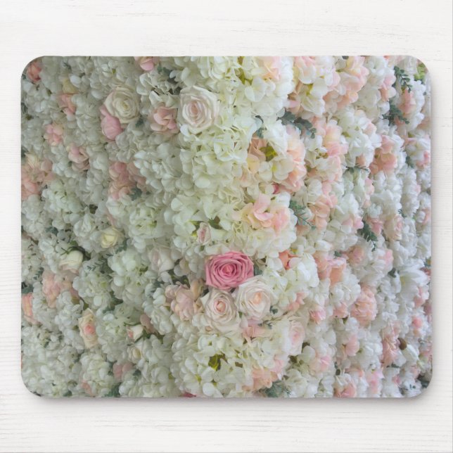 Rose Blume Natur Blumenrosa Muster Mousepad (Vorne)