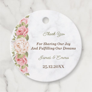 Rose Blume Personalisierte Gastgeschenk Hochzeit T Geschenkanhänger