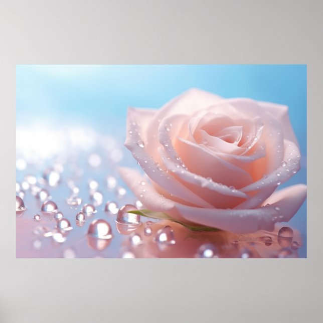Rose Blume Petal Nature Ruhe Poster (Vorne)