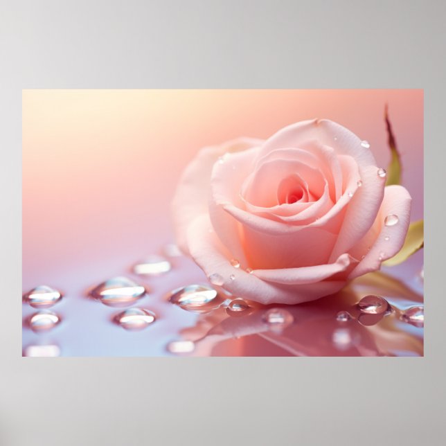 Rose Blume Petal Nature Ruhe Poster (Vorne)