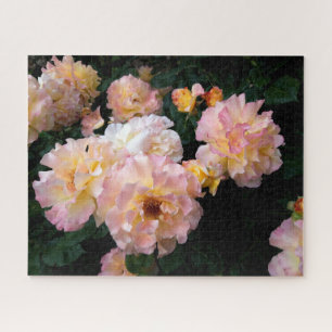 Rose Blume, rosa Gelbe Rosen Puzzle