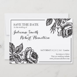 Rose Blume Rustikale Blumenhochzeit Speichern Sie  Save The Date