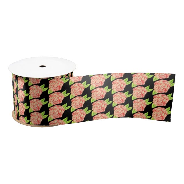 Rose Blume Satinband (Spule)