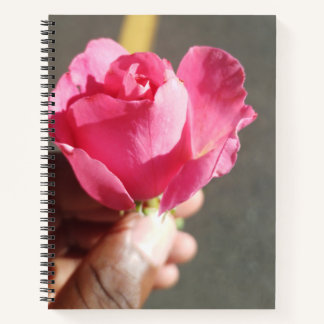Rose Blume Spiral Notebook Notizbuch