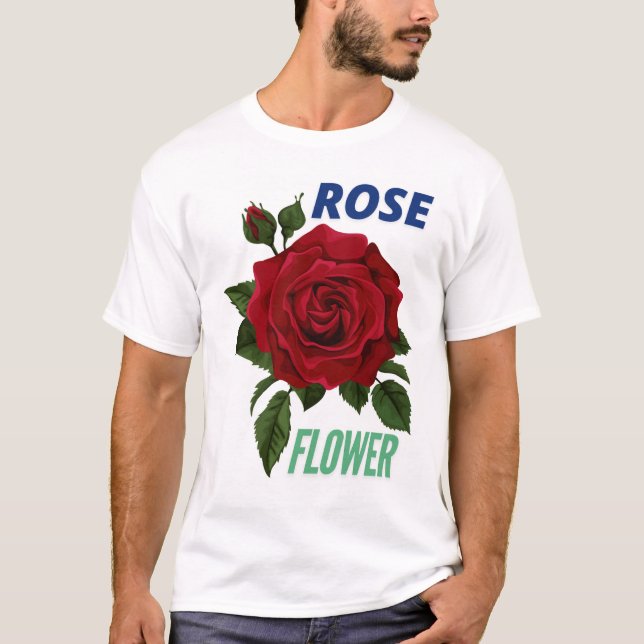 ROSE BLUME T - SHIRT DESIGN (Vorderseite)