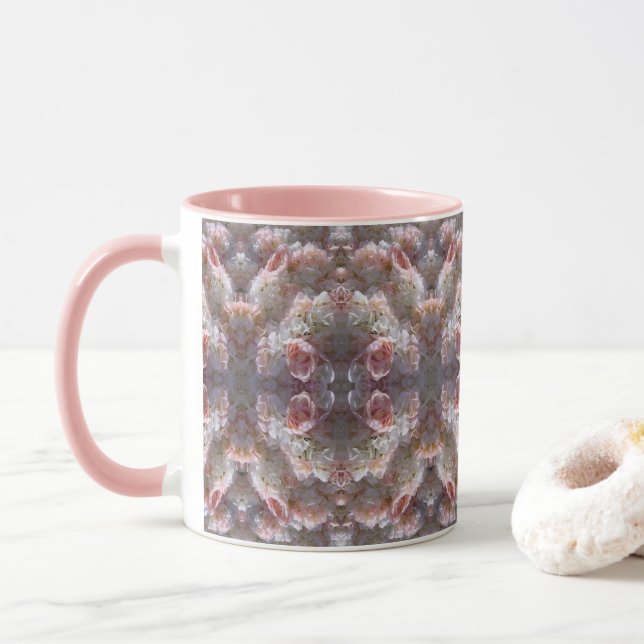 Rose Blume Tasse (Mit Donut)