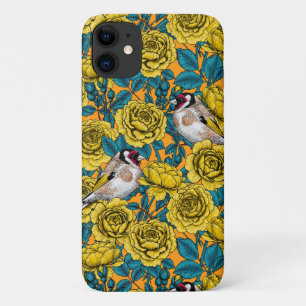 Rose Blume und Goldflossenvögel Case-Mate iPhone Hülle