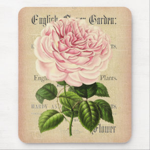 Rose Blume Vintage Feminine Blumenmousepine Mousepad