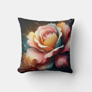 Rose-Blume von Throw-Pillows Kissen