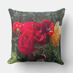 Rose Blume werfen Kissen