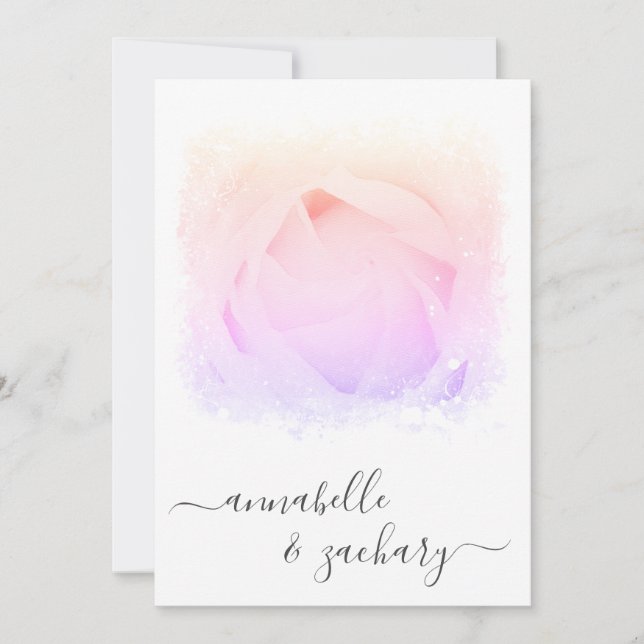 *~* Rose Blumenkohl-UAWG - QR AR8 Einladung (Vorderseite)