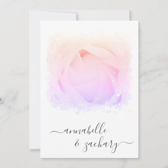 *~* Rose Blumenkohl-UAWG - QR AR8 Einladung (Vorderseite)