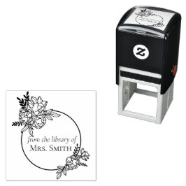 Rose Blumenrahmen aus der Bibliothek von Permastempel