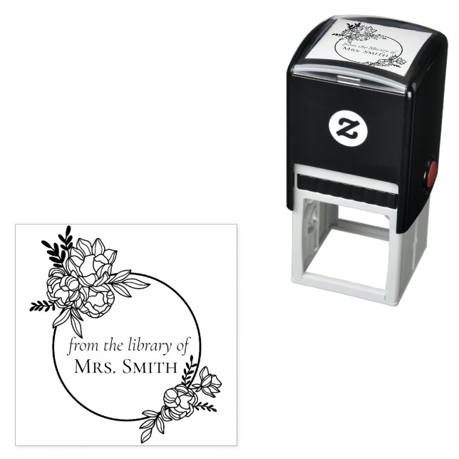 Rose Blumenrahmen aus der Bibliothek von Permastempel (Beispiel)