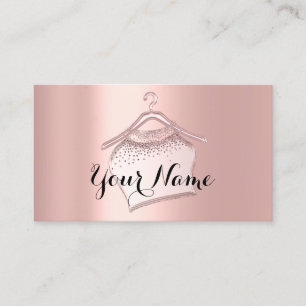 Rose Blush Closet Hanger Mode Boutique Visitenkarte