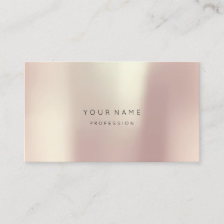 Rose Blush Pearly Abstrakt Minimal Seidenmetalux Visitenkarte