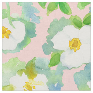 Rose Blush Pink White Cherokee Stoff