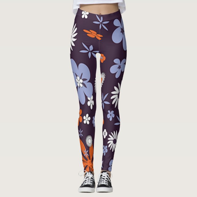 Rose Blütengrün, moderne Leggings Lebensweise (Vorderseite)