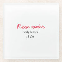 Rose body butter add your text name custom weight 