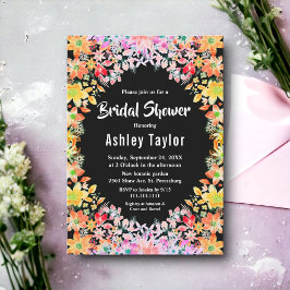 Rose Boho Botanisches Brautparty Einladung