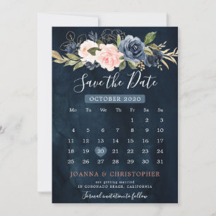Rose Boho Calendar Rose Save The Date