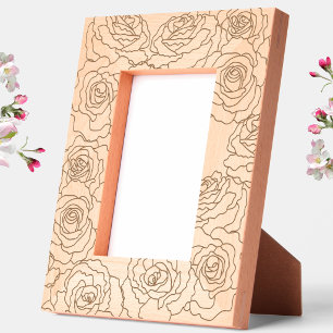 Rose Botanisch-florale Geätzte Rahmen