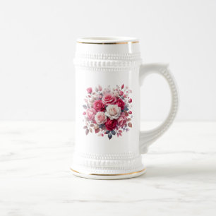 Rose Bouquet Blumendesign-62104 Bierglas