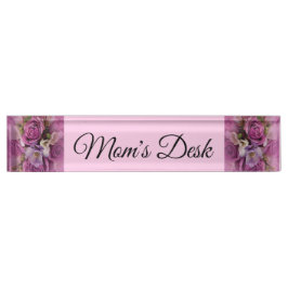 Rose Bouquet Desk Namplate Namensplakette