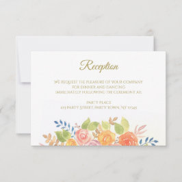 Rose Bouquet Empfang Card Einladung