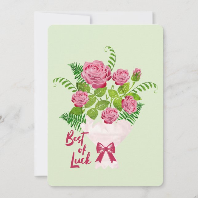 Rose Bouquet : Glücklichste Feiertagskarte (Vorderseite)