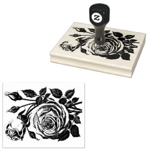 Rose Bouquet Gummistempel