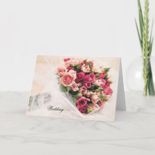 Rose Bouquet Hochzeit Einladung