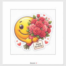 Rose-Bouquet-Lächeln – Alles Gute zum Geburtstag A