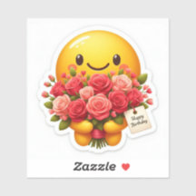 Rose-Bouquet-Lächeln – Alles Gute zum Geburtstag A
