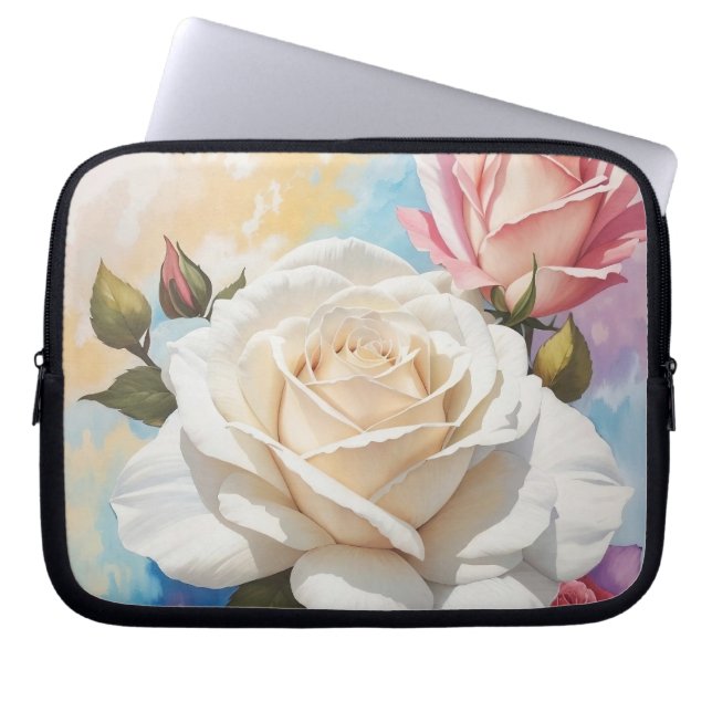 Rose Bouquet Malerei Design Laptopschutzhülle (Vorderseite)
