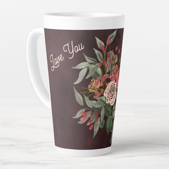 Rose Bouquet Milchtasse (Linke Ecke)