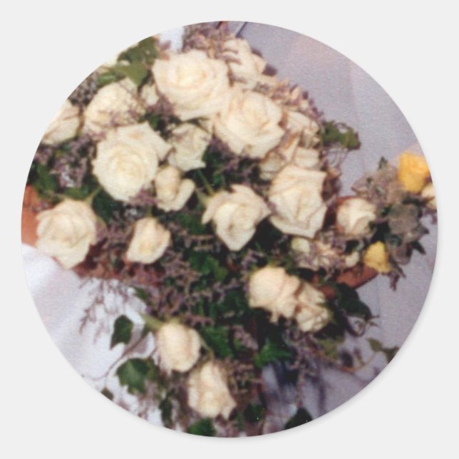 Rose Bouquet Umschlag Aufkleber Sticker (Vorderseite)