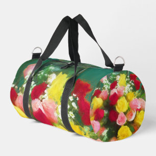 Rose Bouquet von Rose Malerei Original Blume Kunst Duffle Bag