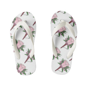 Rose Boutonniere Ring Bearer Wedding Flip Flops