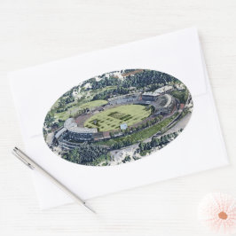 Rose Bowl Southampton Cricket Ground Artistic Ovaler Aufkleber