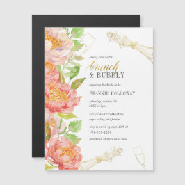 Rose | Brautparty Brunch & Bubbly Magneteinladung