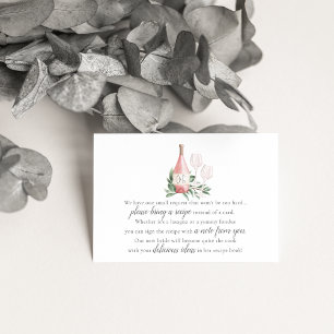 Rosé-Brautparty-Rezeptur Begleitkarte