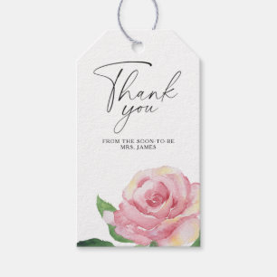 Rose - Brautparty vielen Dank Geschenkanhänger