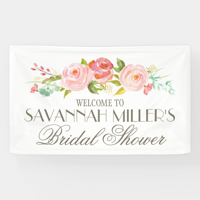 Rose | Brautparty Welcome Banner (Horizontal)