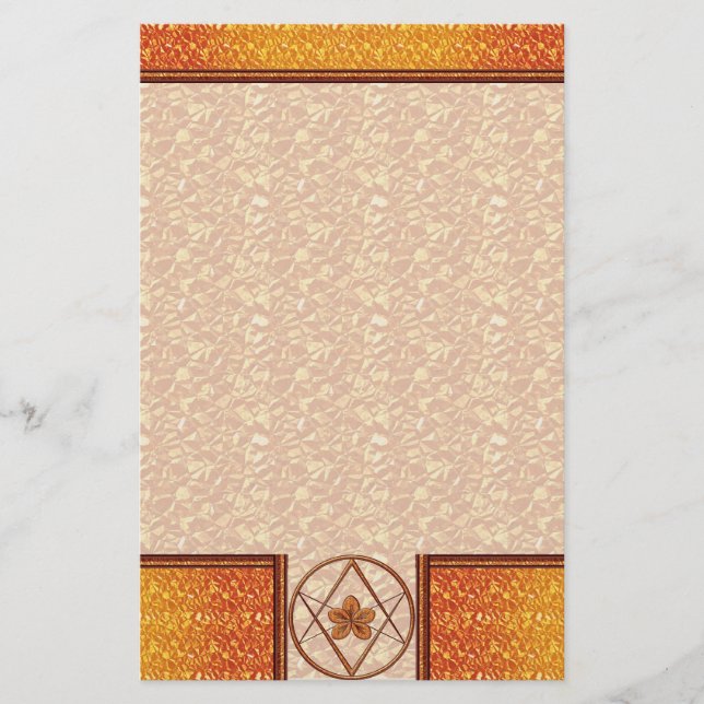 Rose Briefpapier (Vorderseite)