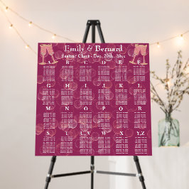 Rose Bubbly Glitzer Champagne Glasses Alphabet Fo