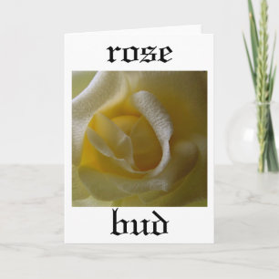 Rose Bud Card Karte